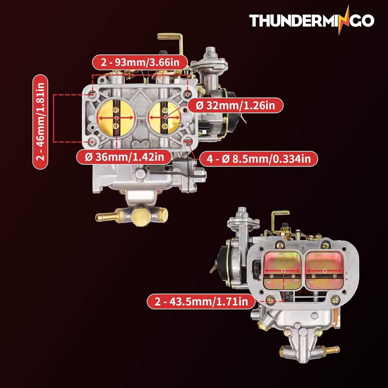 Kit Carburador THUNDERMINGO 32/36 DGV con Filtro de Aire