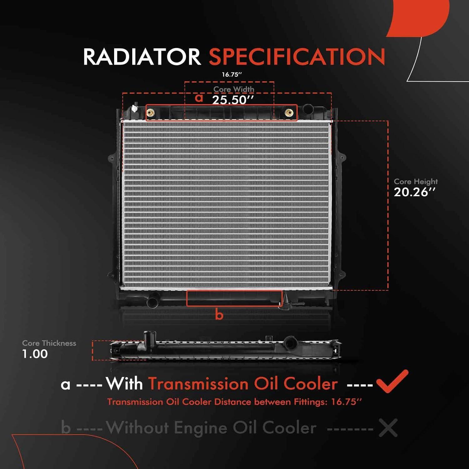 Radiador A-Premium para Toyota Tacoma 1995-2004 Automático