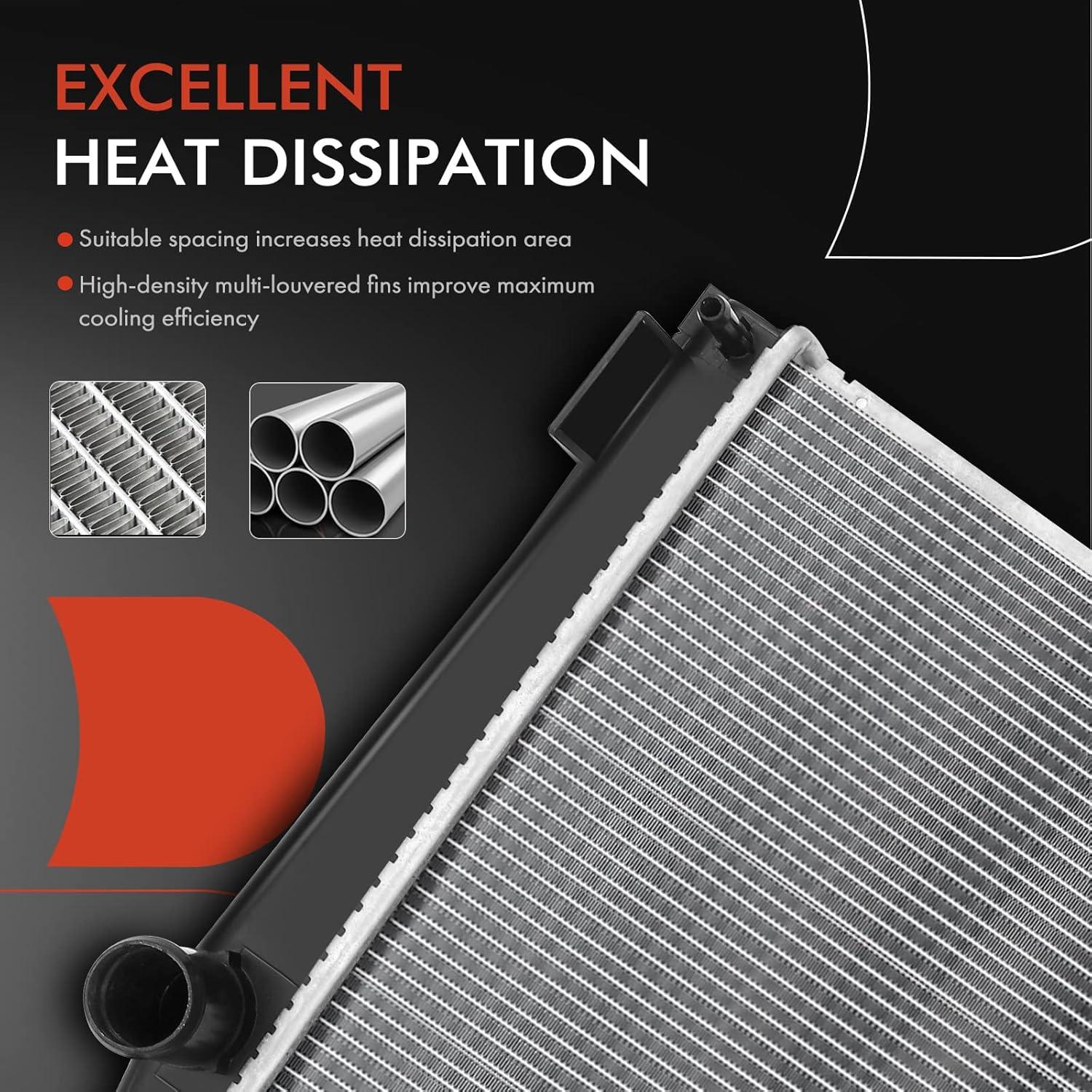 Radiador de Refrigerante A-Premium para Toyota RAV4 2009-2015