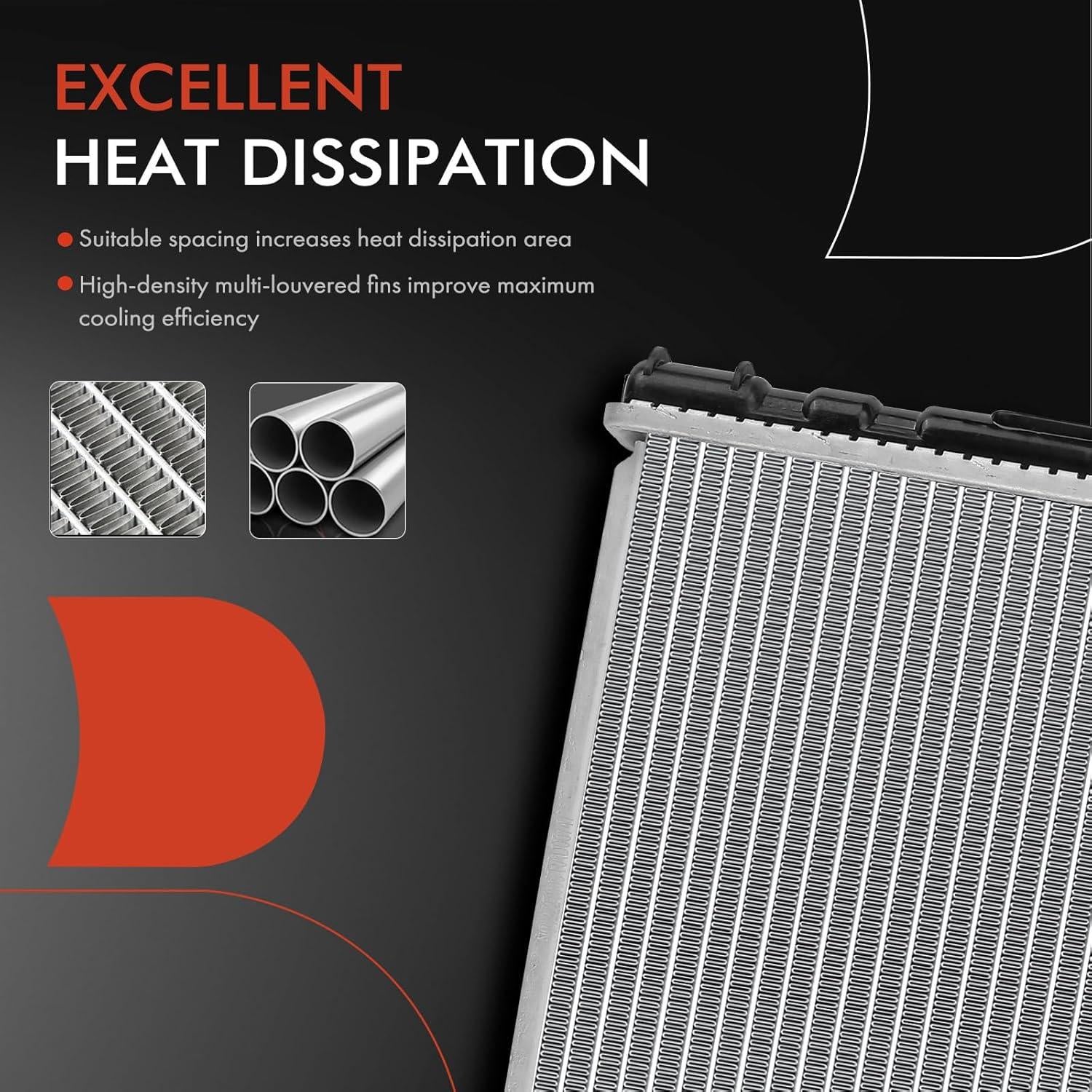 Radiador de Refrigerante A-Premium para Toyota Corolla 1984-1987