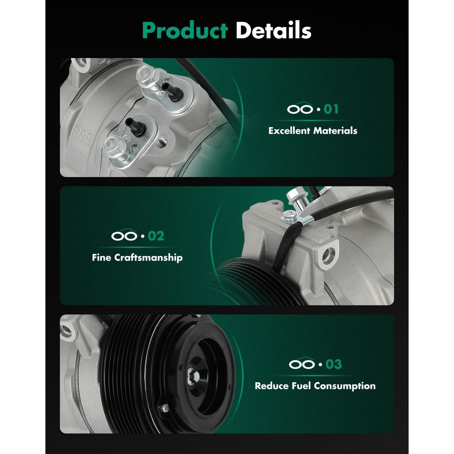 Compresor de AC SCITOO para Jeep 2007-2010 10S17C 6.43 kg