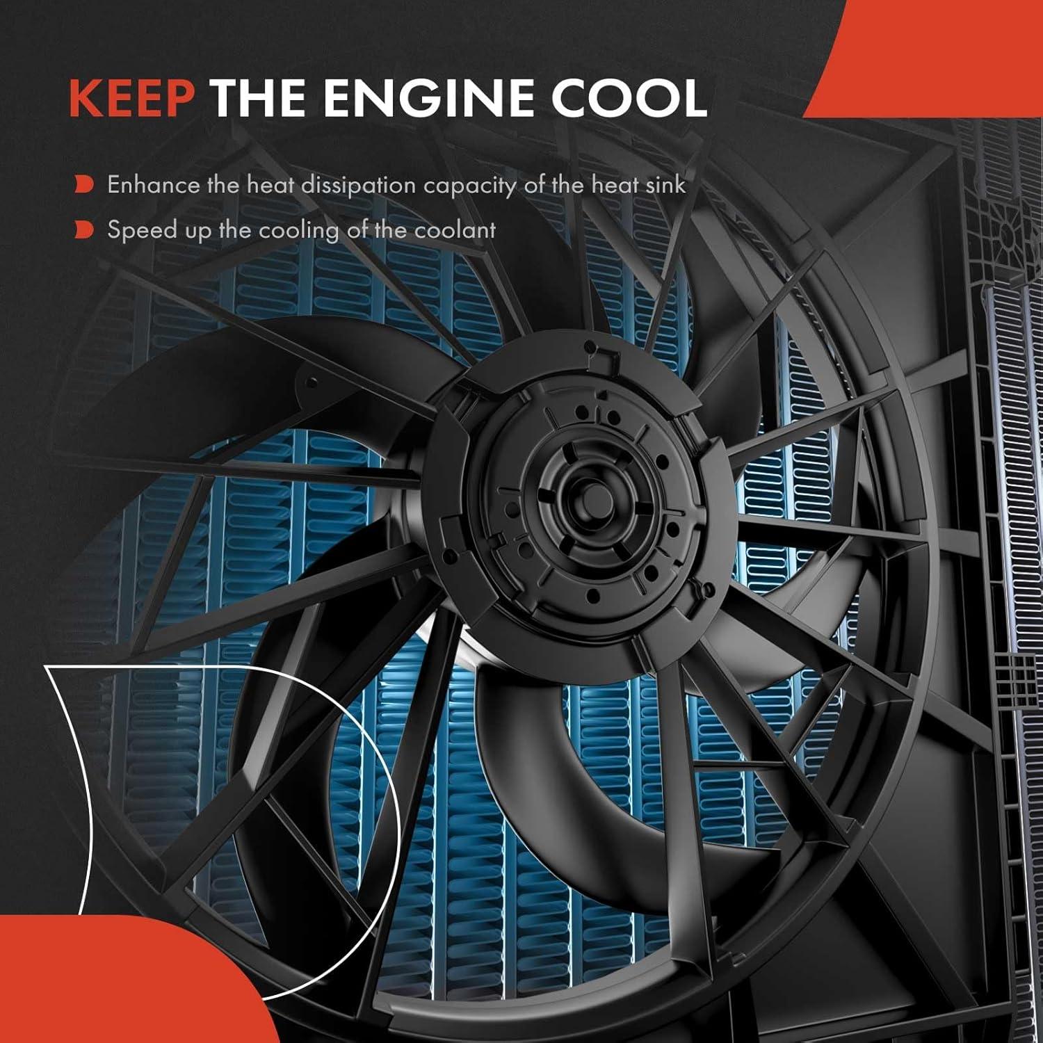 Ventilador de Refrigeración A-Premium para Toyota Corolla 1993-1997