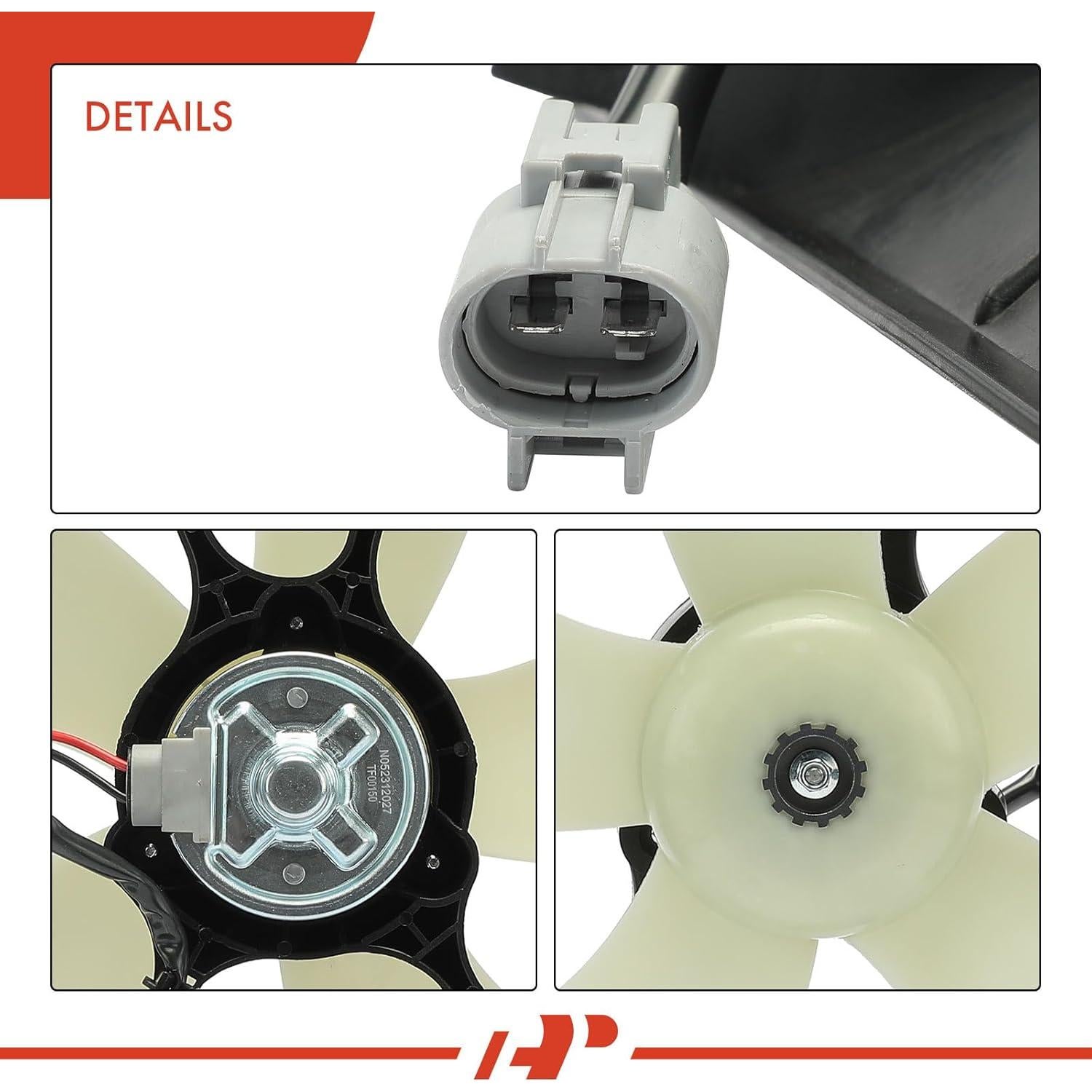 Ventilador de Refrigeración A-Premium para Toyota Corolla 1993-1997