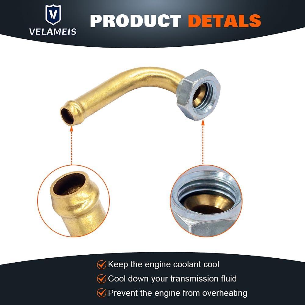 Engine Coolant Radiator Line Quick Connector for Toyota Corolla 1.8 2003-2008, Toyota Matrix 1.8 2003-2008, Pontiac Vibe 1.8 2003-2008 Transmission Cooler Oil Tube Connector (0004)