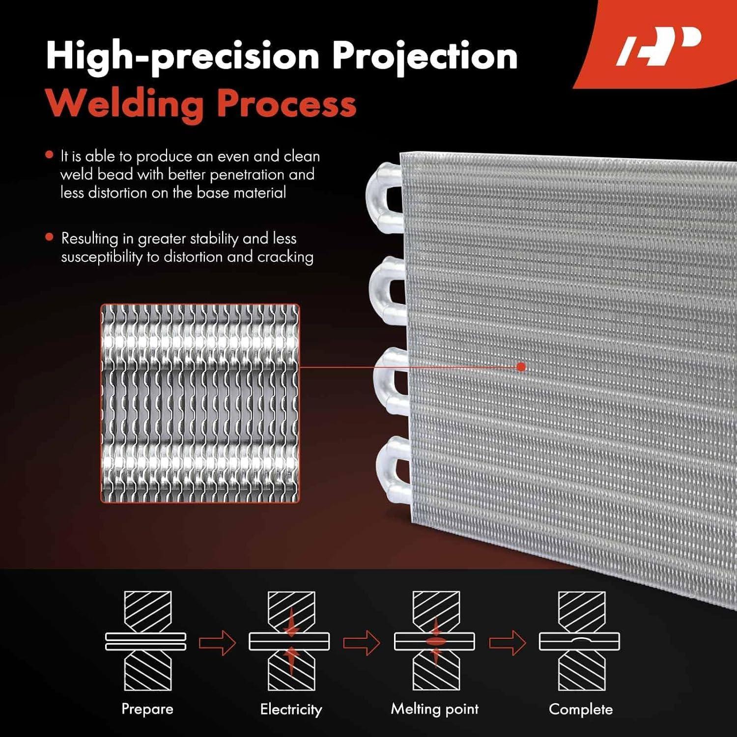 Enfriador de Aceite de Transmisión A-Premium 8 Filas Aluminio