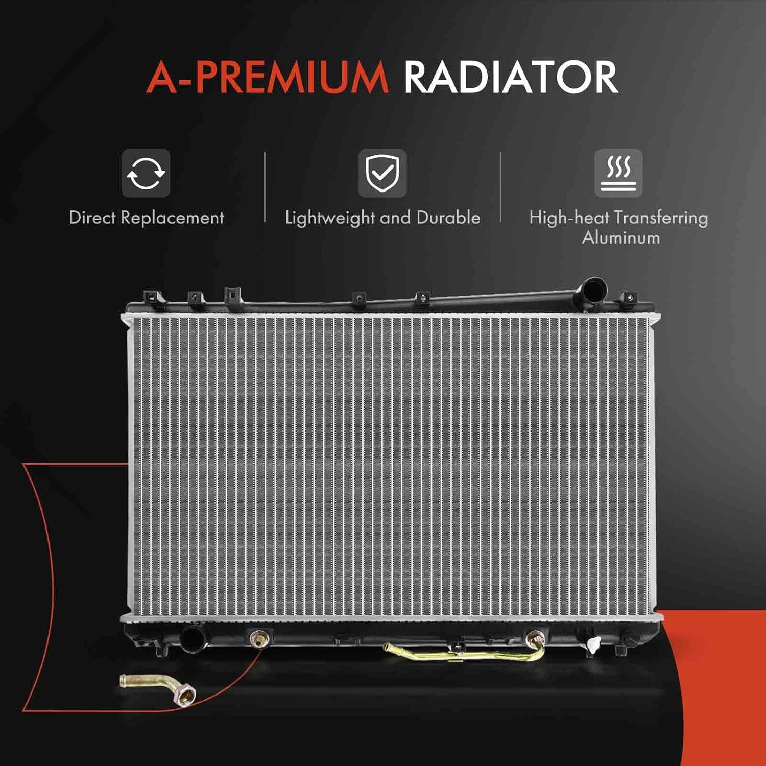 Radiador de Refrigerante A-Premium para Toyota Avalon 2000-2004 V6