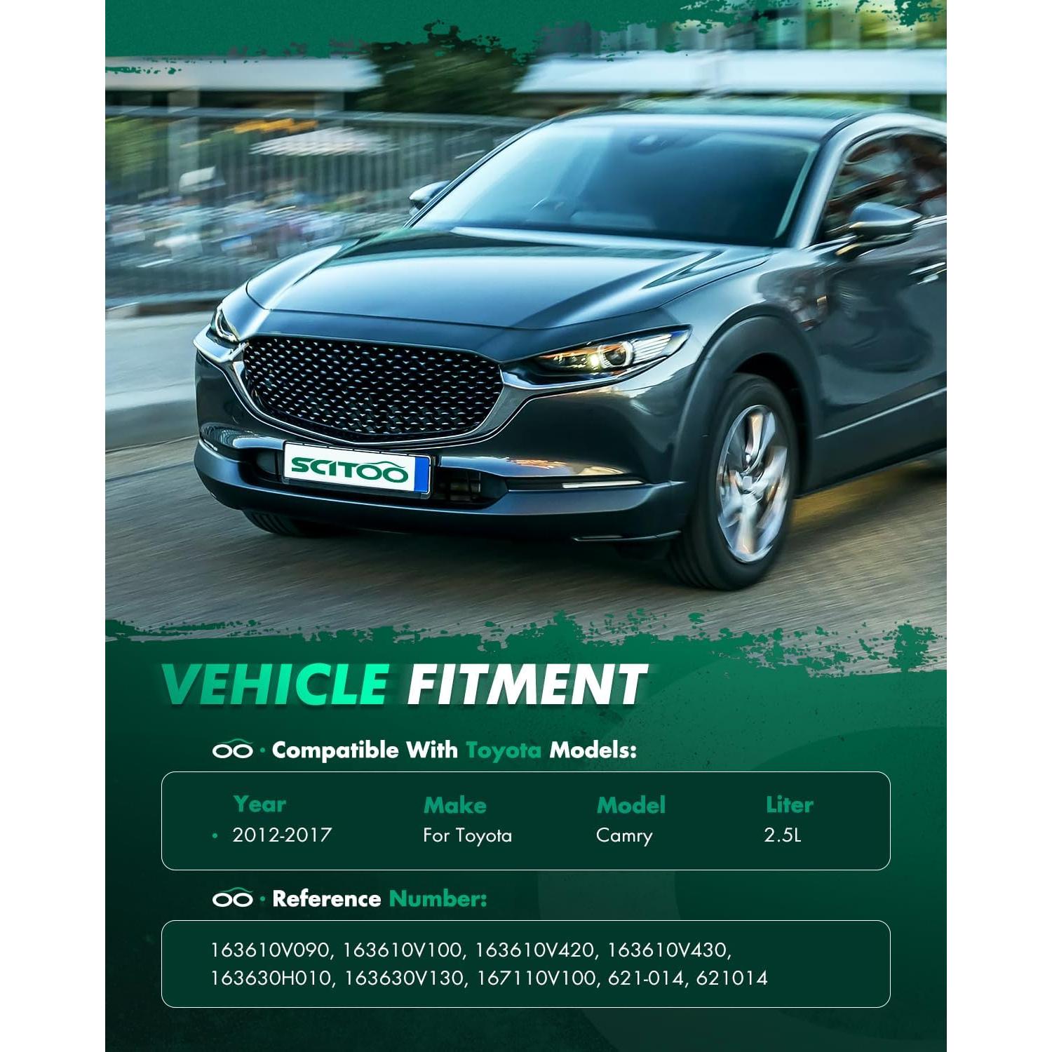 Ventilador de Radiador SCITOO 12V para Toyota Camry 2012-2017