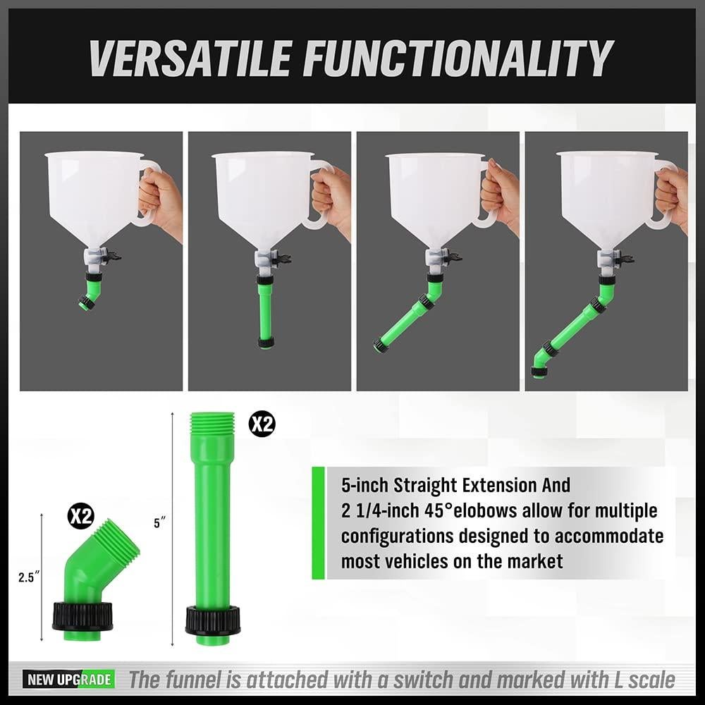 Kit de embudo de refrigerante sin derrames SWANLAKE 15 piezas