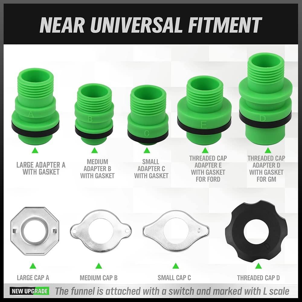 Kit de embudo de refrigerante sin derrames SWANLAKE 15 piezas