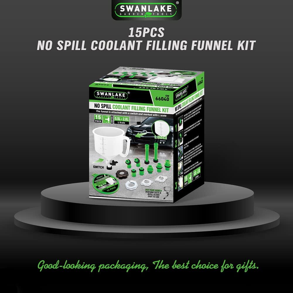 Kit de embudo de refrigerante sin derrames SWANLAKE 15 piezas