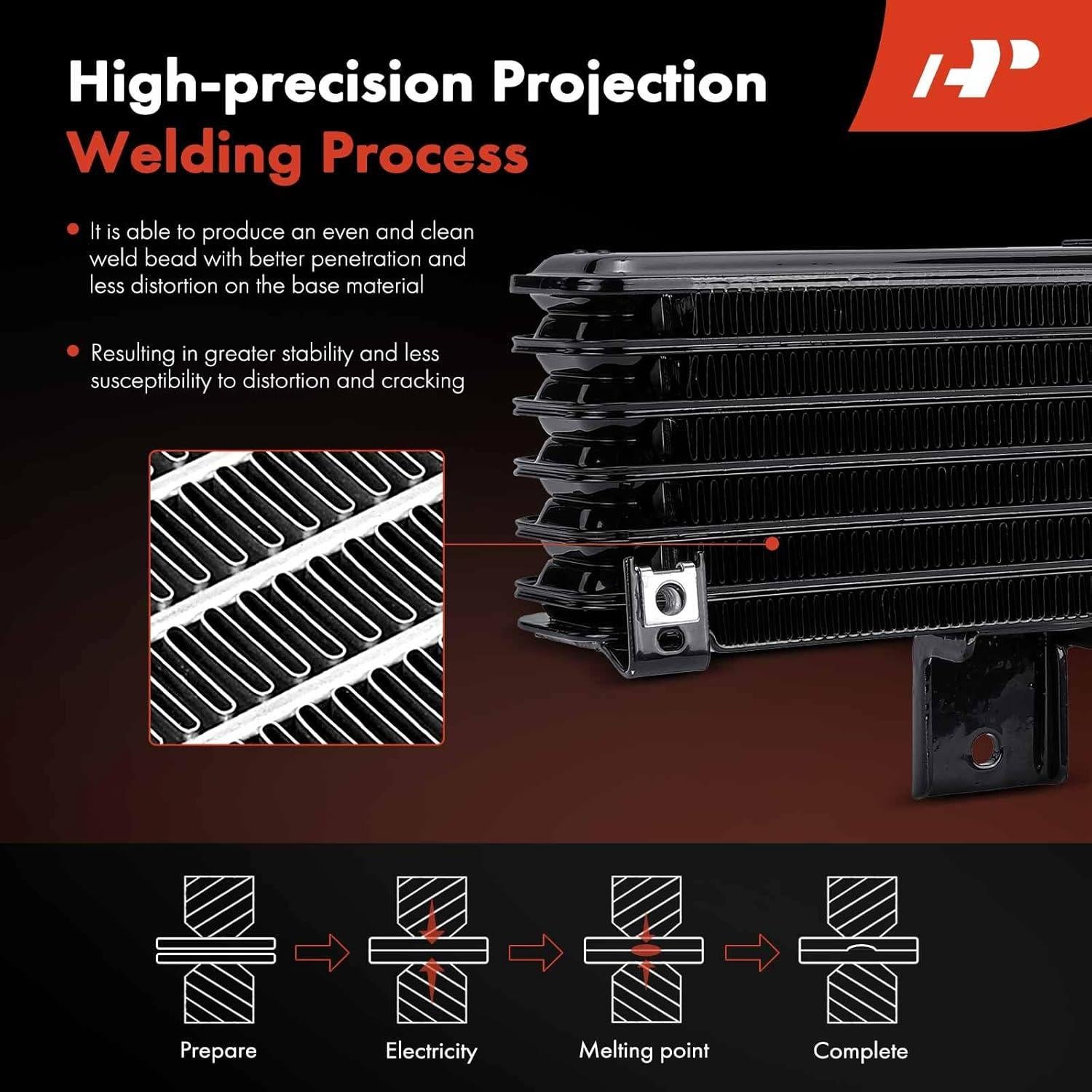 Enfriador de Aceite de Transmisión A-Premium para Toyota Highlander 2014-2016 3.5L
