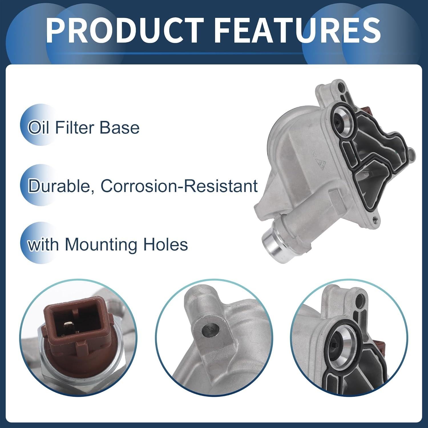 Carcasa de Filtro de Aceite INFINAUTO para BMW 128i 135i