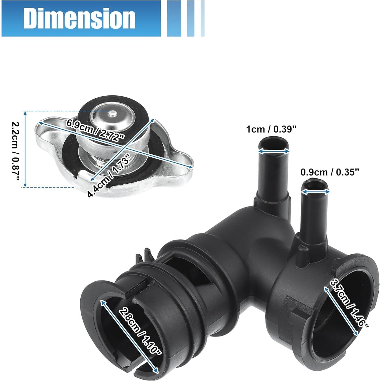 Cuello de Llenado Radiador uxcell para Toyota Sienna 07-10 y Lexus RX350 07-09