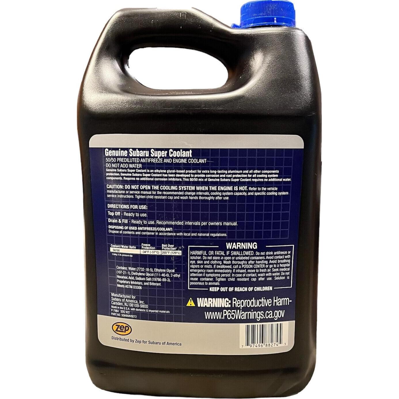 Refrigerante Super Genuine Subaru 3.78L Prediluido 50/50