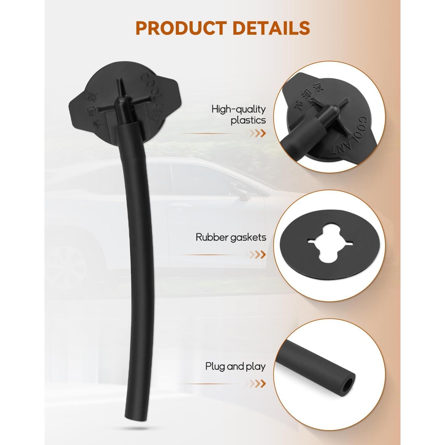 Tapa del Reservorio de Refrigerante Wujexuhe para Toyota y Lexus