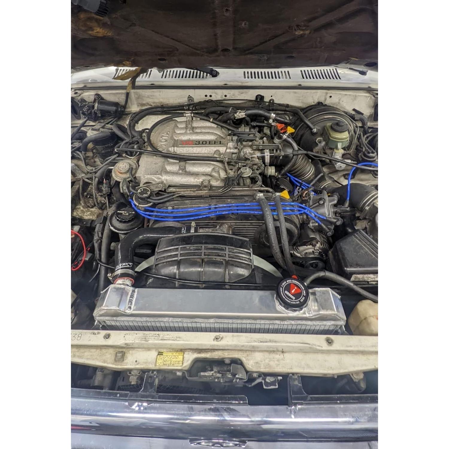 Radiador de Aluminio KUNTAUTOS 3 Filas para Toyota 3.0L V6 1988-1995