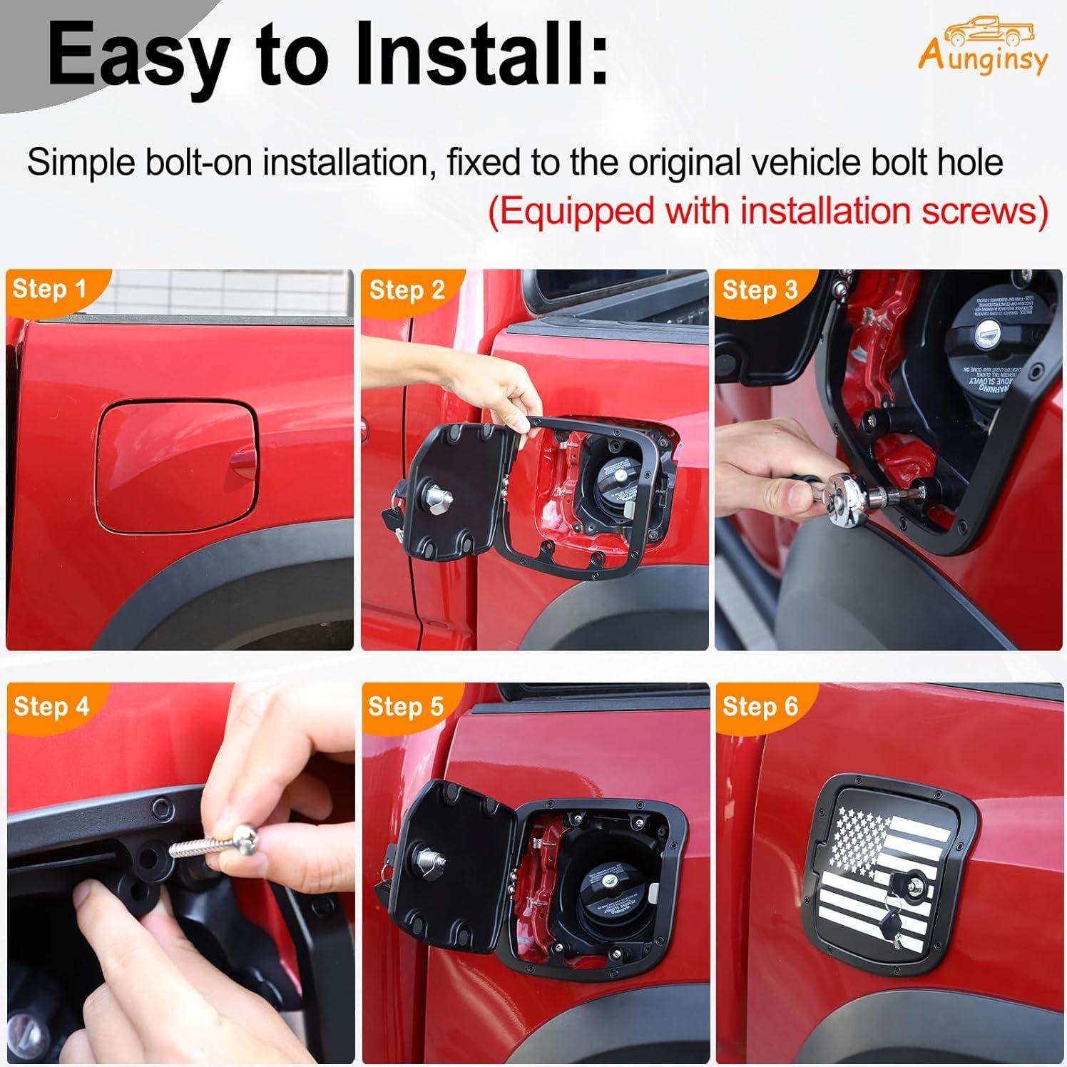 Tapa de tanque de combustible Aunginsy con bloqueo para Toyota Tacoma 2016-2023