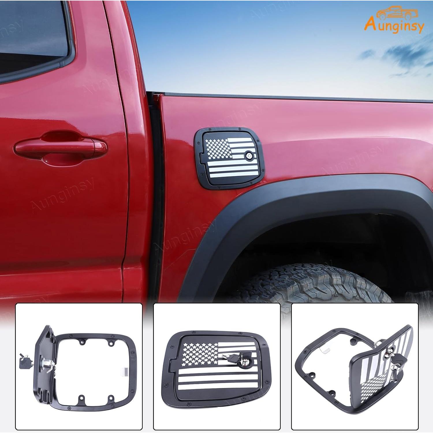 Tapa de tanque de combustible Aunginsy con bloqueo para Toyota Tacoma 2016-2023