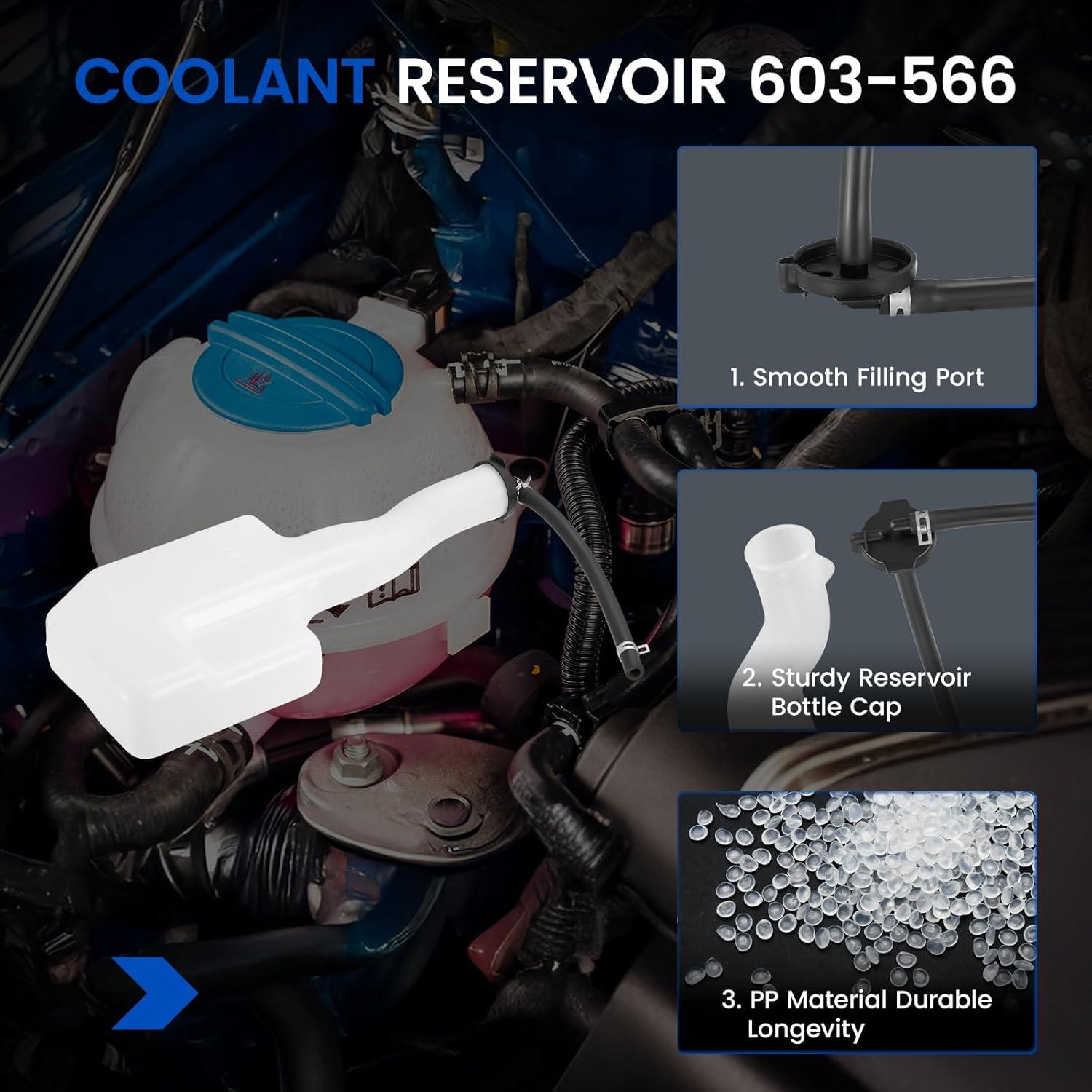 Tanque de Refrigerante SYKRSS 603-566 para Toyota RAV4 01-05