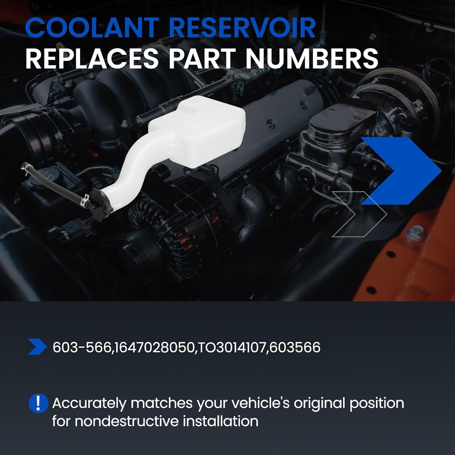 Tanque de Refrigerante SYKRSS 603-566 para Toyota RAV4 01-05