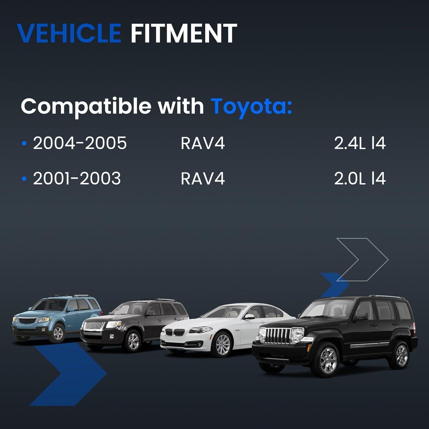 Tanque de Refrigerante SYKRSS 603-566 para Toyota RAV4 01-05