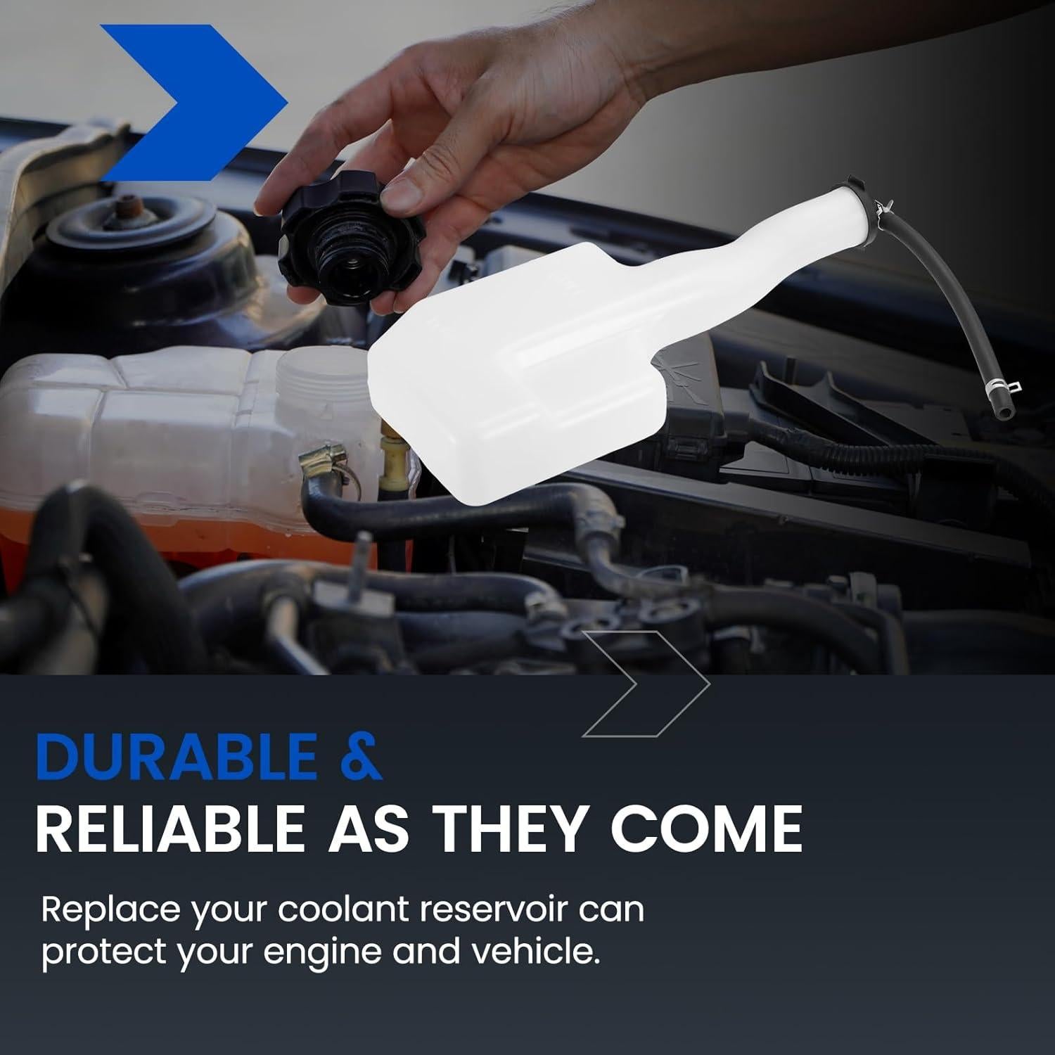 Tanque de Refrigerante SYKRSS 603-566 para Toyota RAV4 01-05