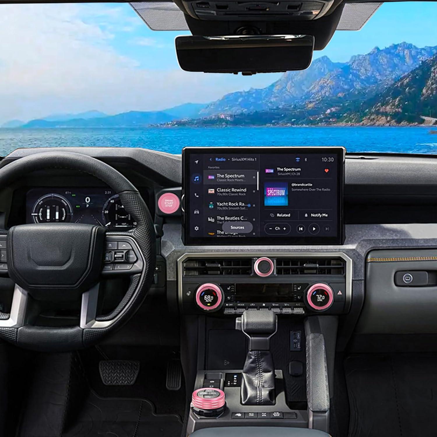 Anillo Cubierta Botón Consola Central Toyota Tacoma 2024-2025