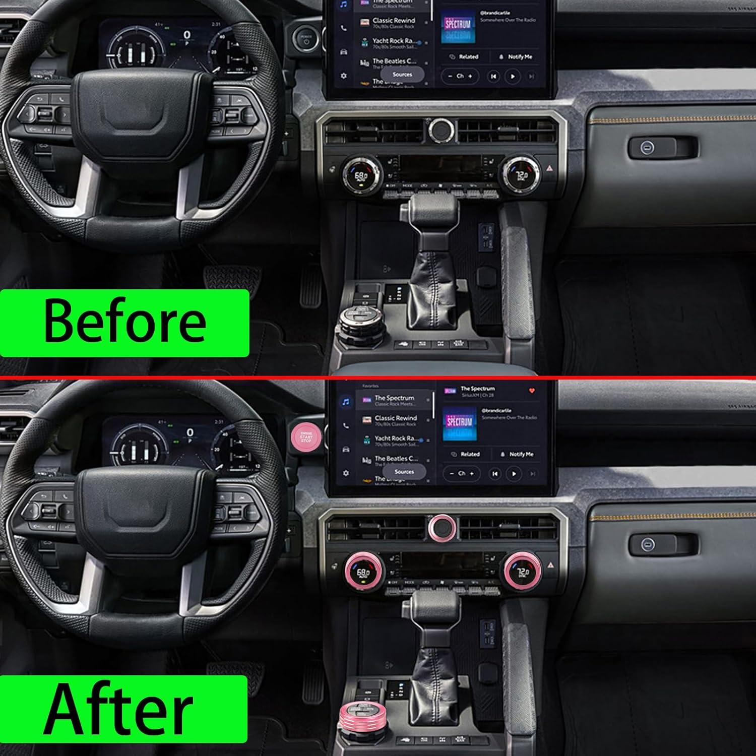 Anillo Cubierta Botón Consola Central Toyota Tacoma 2024-2025