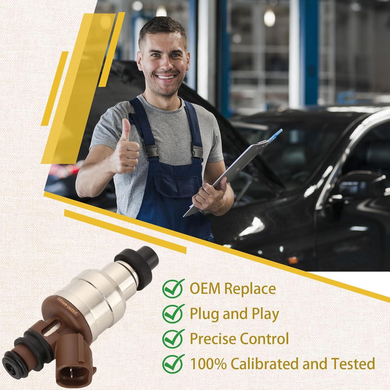 Inyectores de Combustible Pjvmvo 3VZ-E 3.0L Conjunto de 6