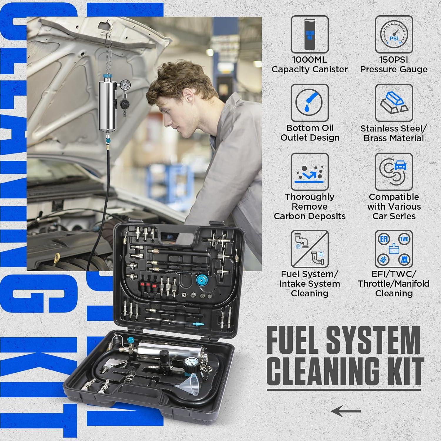 Kit de Limpiador de Inyectores CMTOOL 1000ML para Automóviles