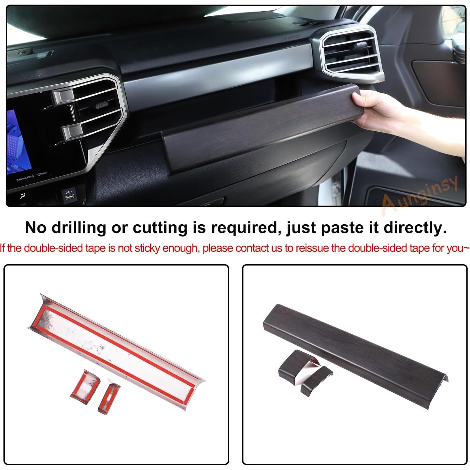 Cubierta Panel Central Aunginsy para Toyota Tundra/Sequoia 2022-2025