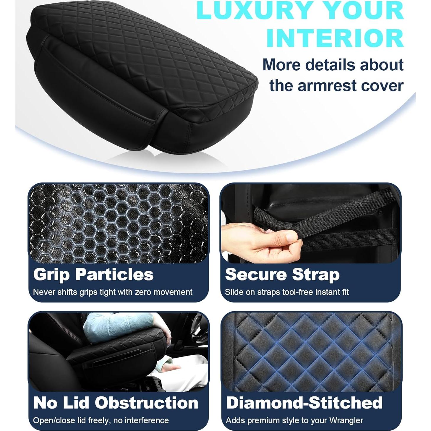 Cubierta de Reposabrazos SDPVorn para Toyota 4Runner 2010-2024