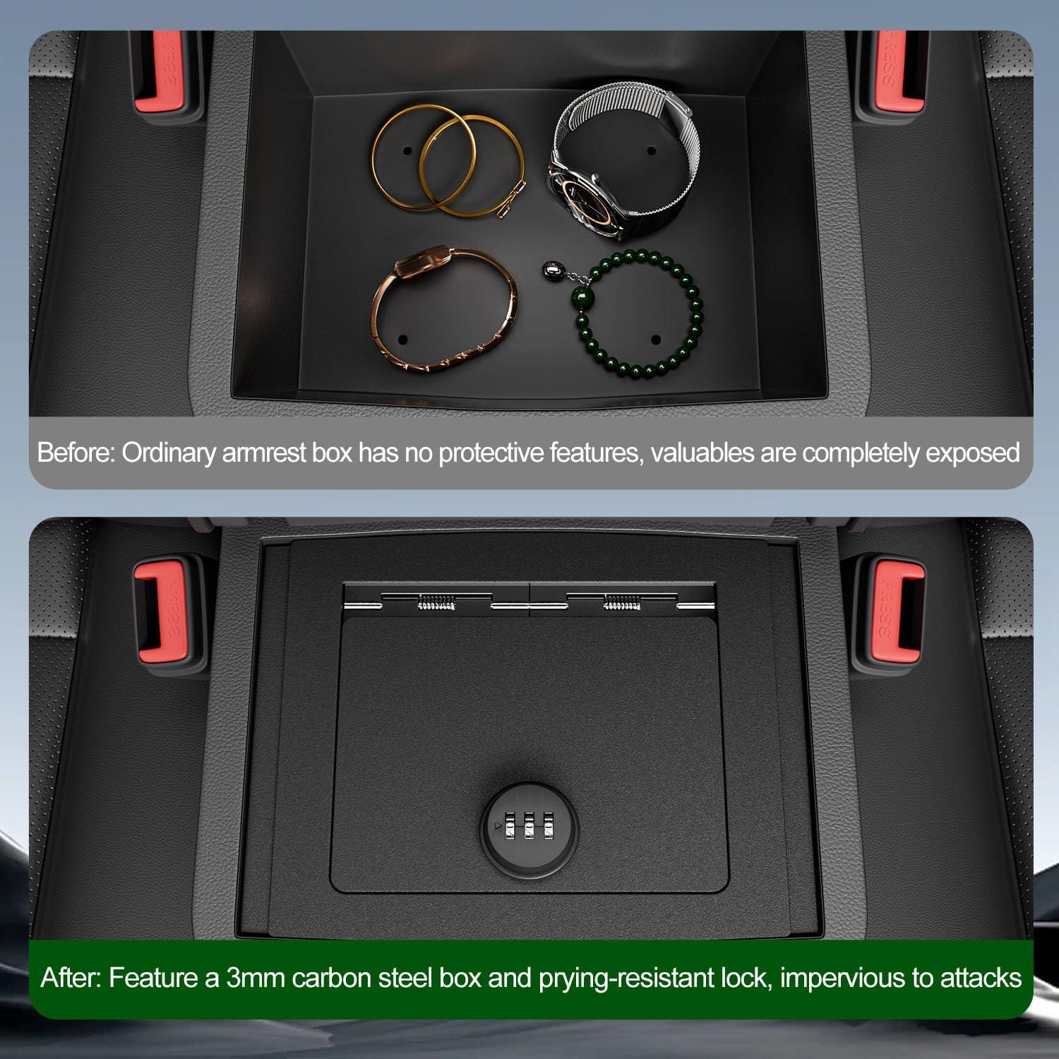Caja Fuerte de Consola Central xipoqix para Toyota Tacoma 2024-2025