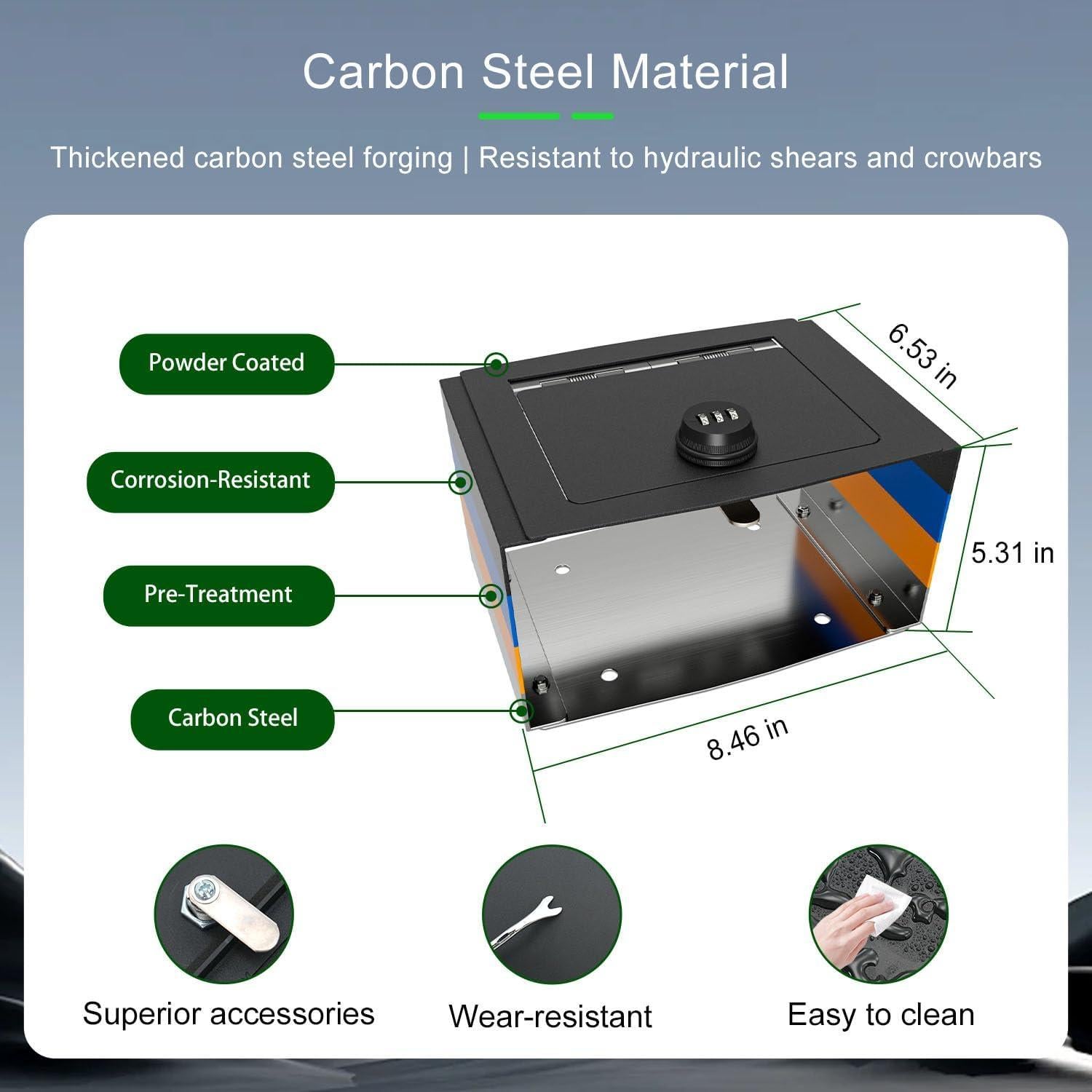Caja Fuerte de Consola Central xipoqix para Toyota Tacoma 2024-2025