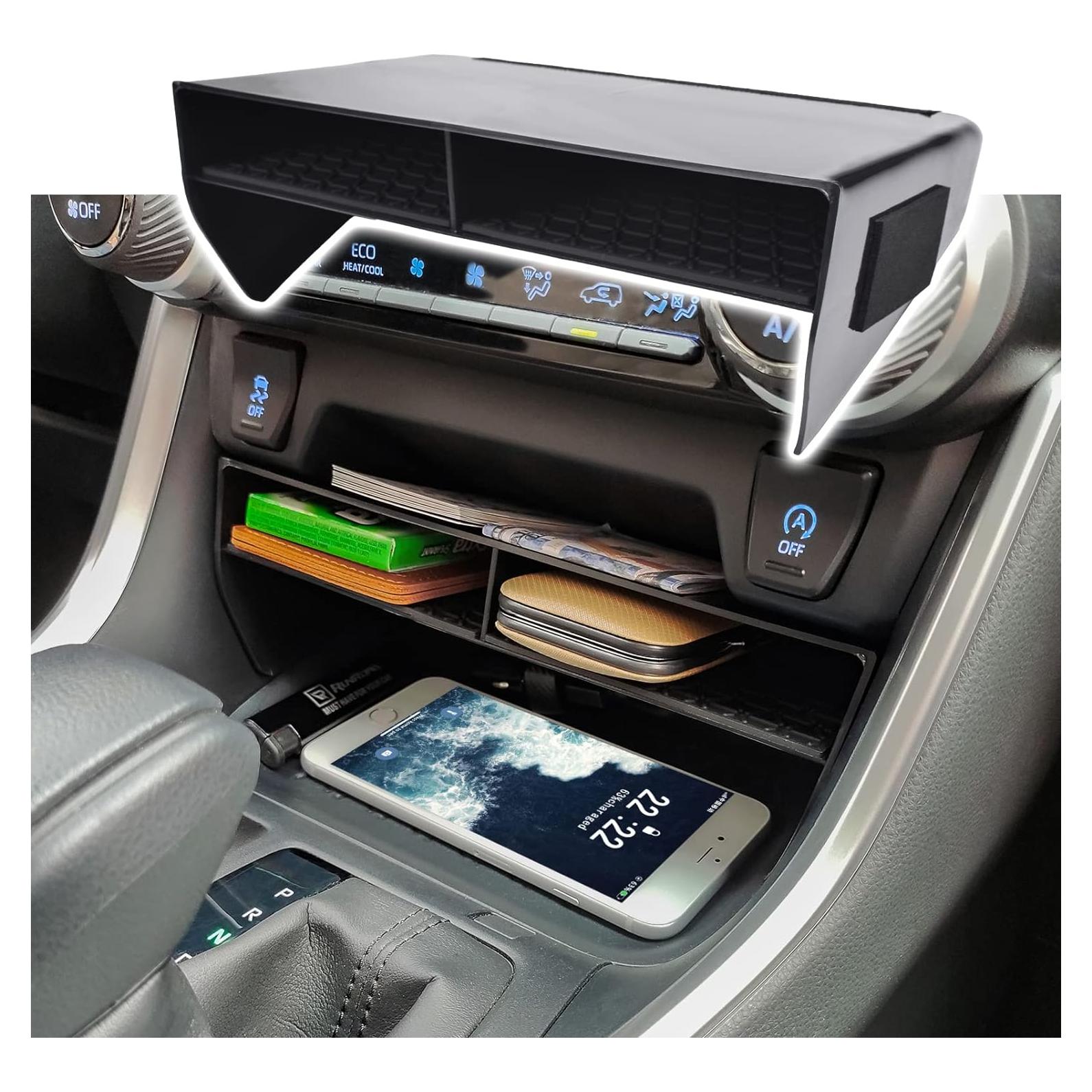 Bandeja Organizadora RUNROAD para Consola Central Toyota RAV4 2019-2025