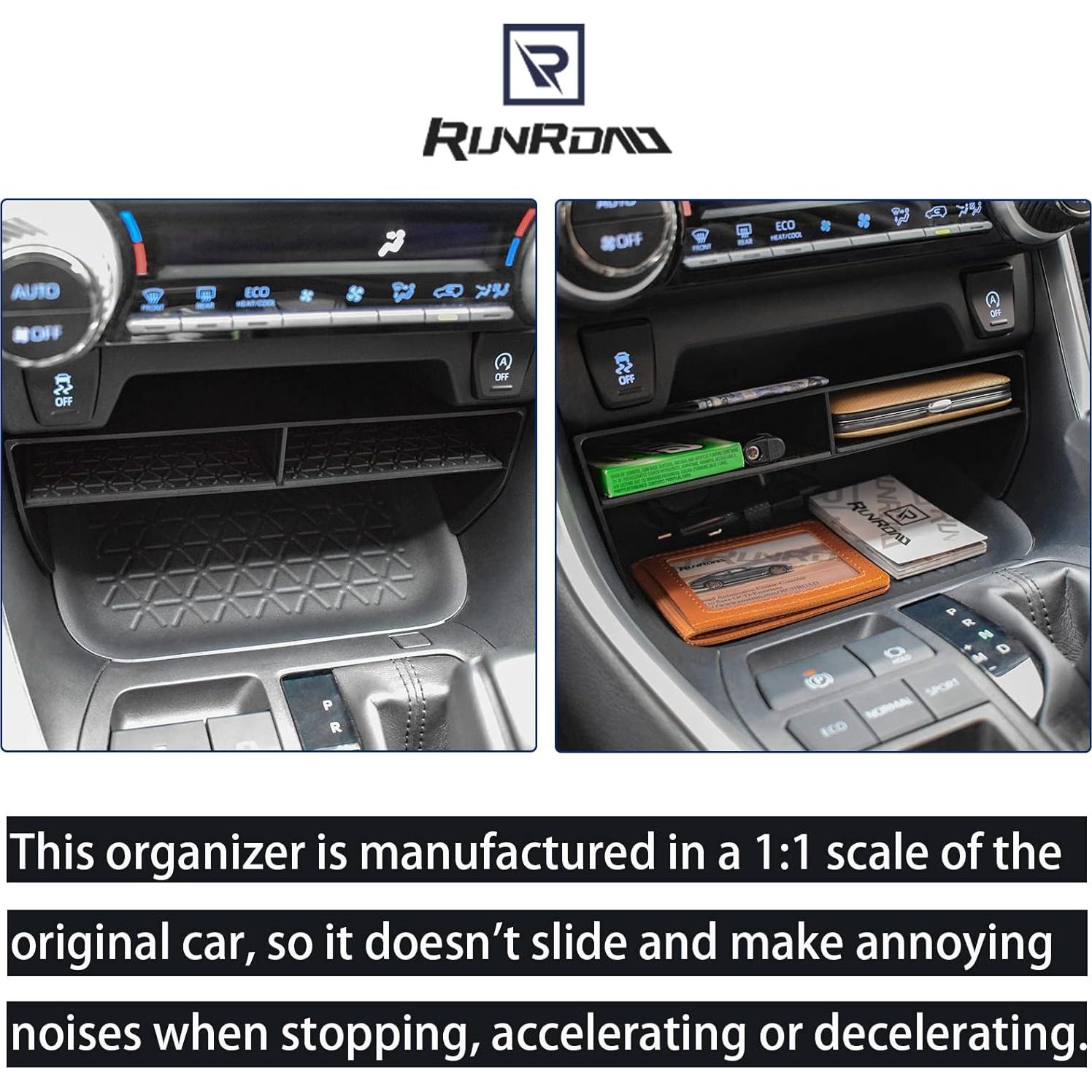 Bandeja Organizadora RUNROAD para Consola Central Toyota RAV4 2019-2025