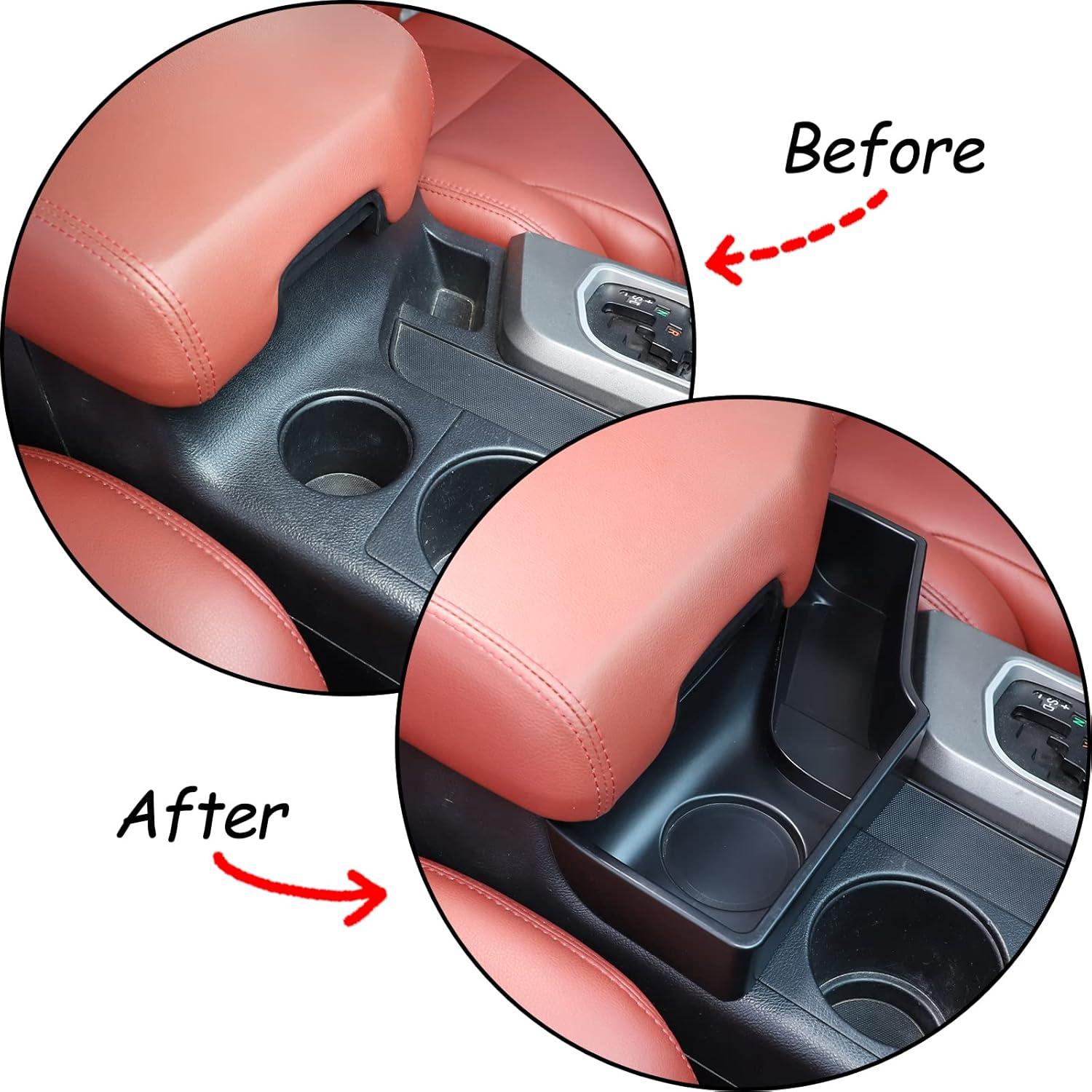 Organizador de Soporte para Tazas HIRUFAIT para Toyota Tundra 2007-2013 / Sequoia 2008-2022