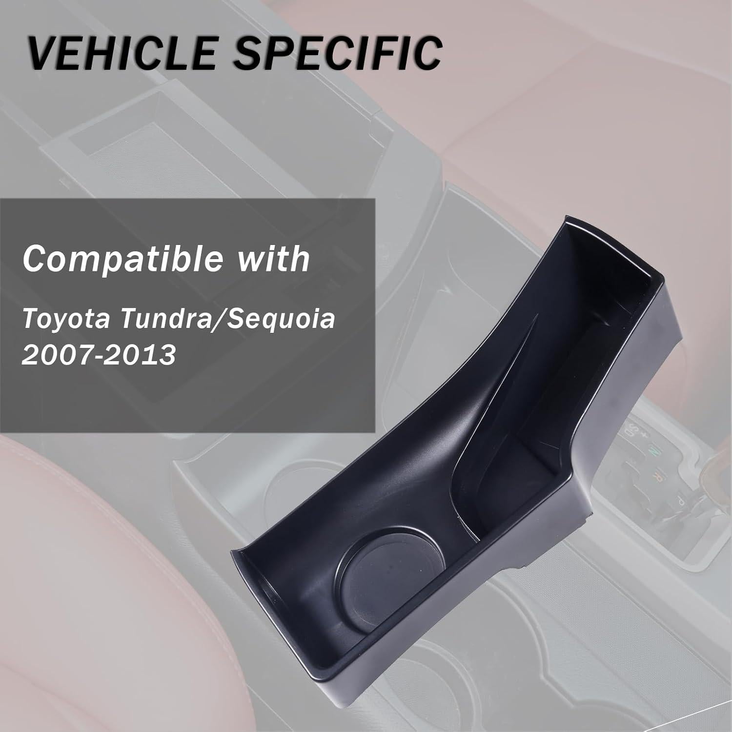 Organizador de Soporte para Tazas HIRUFAIT para Toyota Tundra 2007-2013 / Sequoia 2008-2022