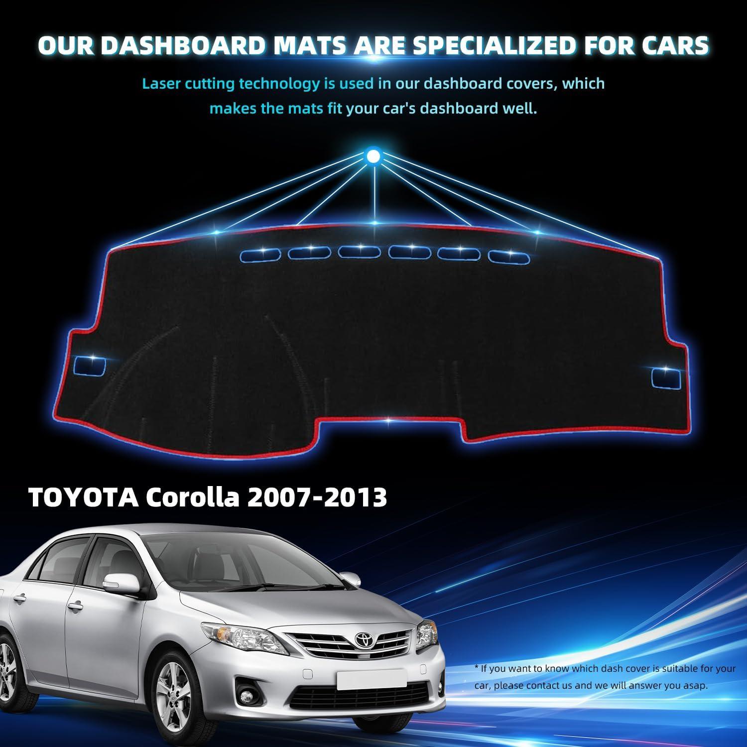 Funda de Tablero Personalizada VAFMOLEI para Toyota Corolla 2007-2013