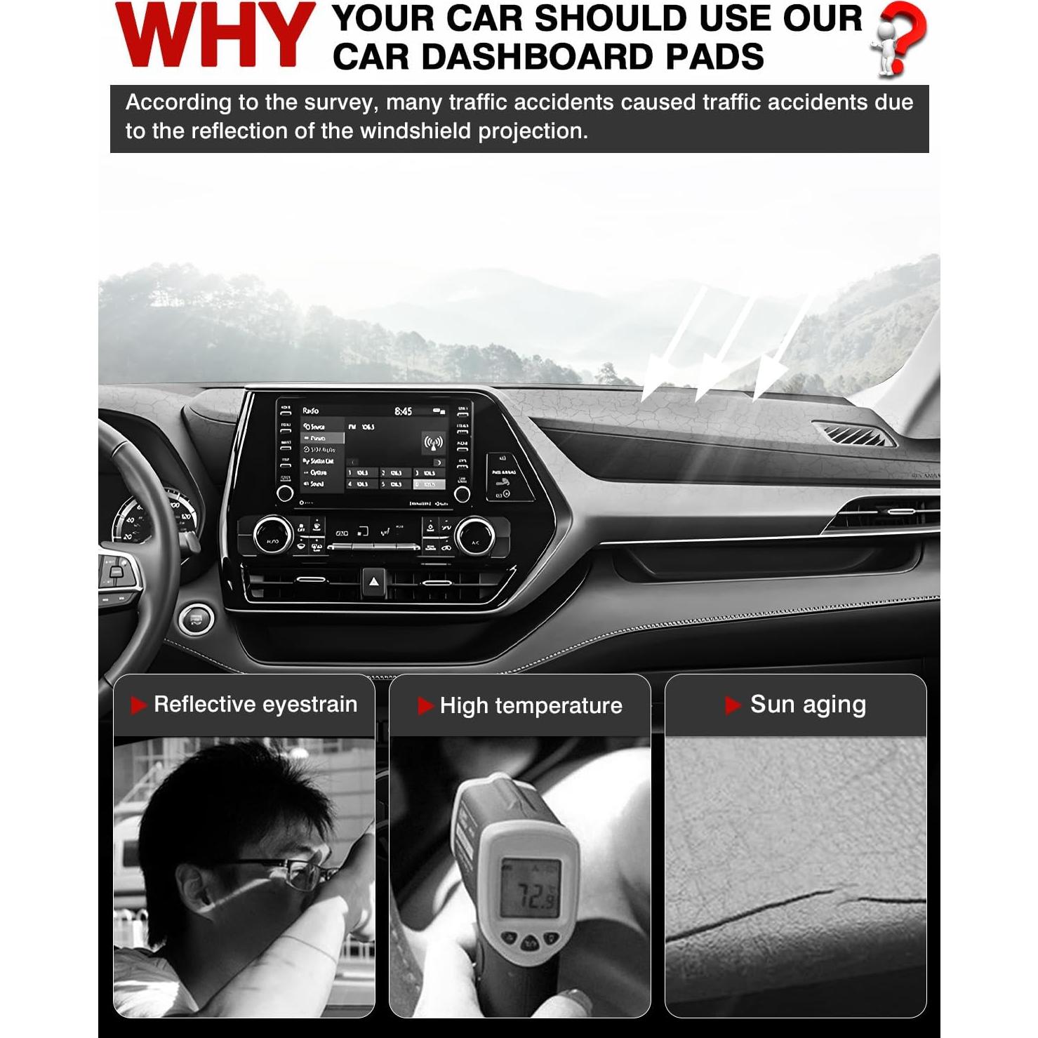 Cubierta de tablero Autorder para Toyota Highlander 2020-2025