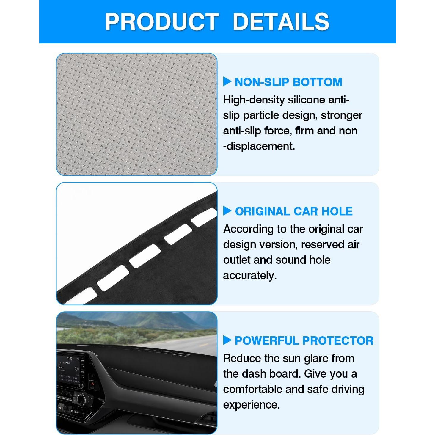 Cubierta de tablero Autorder para Toyota Highlander 2020-2025