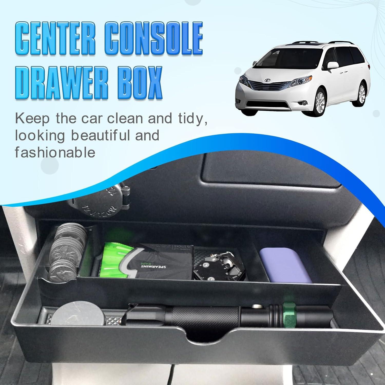 Bandeja de Cajón de Consola EDBETOS para Toyota Sienna 2015-2020