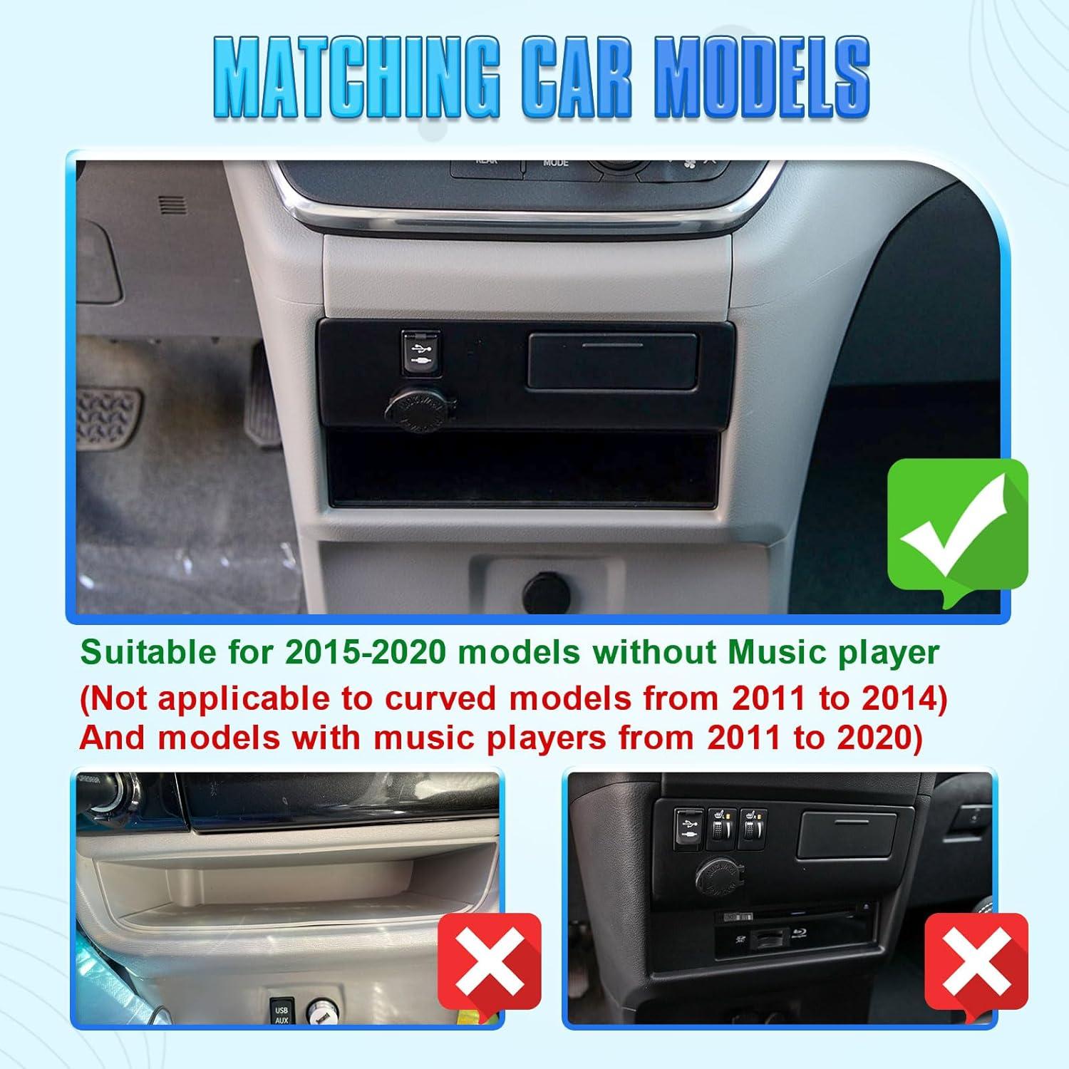 Bandeja de Cajón de Consola EDBETOS para Toyota Sienna 2015-2020