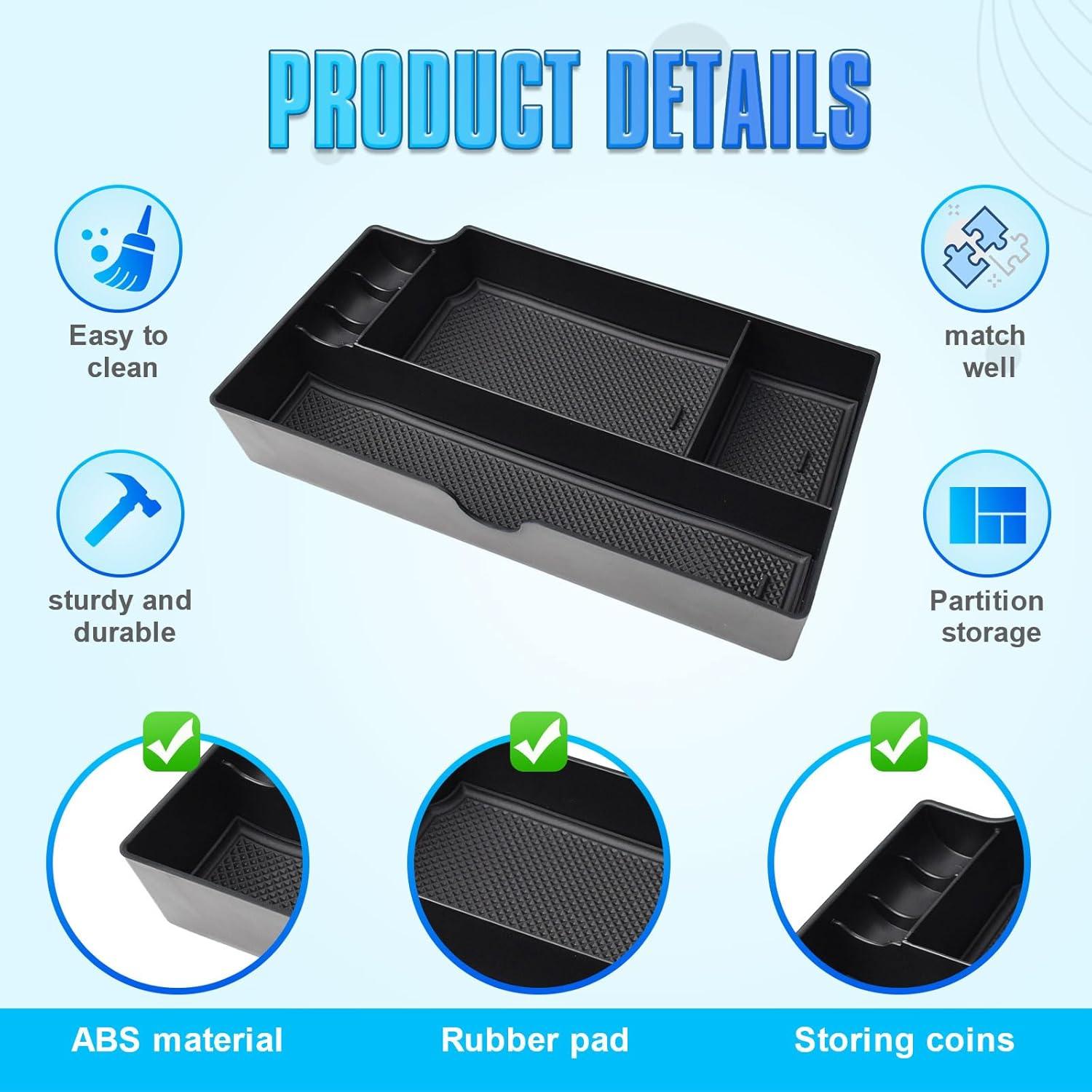 Bandeja de Cajón de Consola EDBETOS para Toyota Sienna 2015-2020