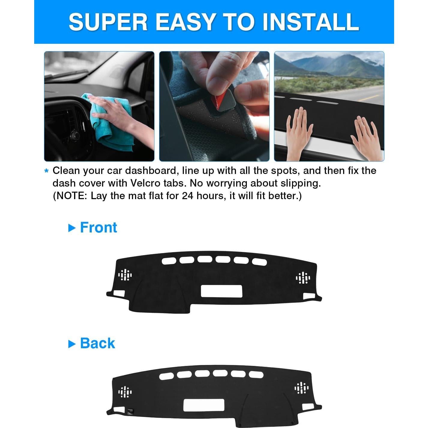 Cubierta de tablero Cartist para Toyota RAV4 2013-2018 Antideslizante