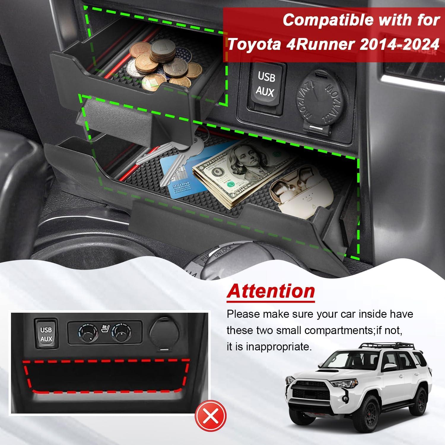 Caja de Almacenamiento Tmipakioy para Consola Central Toyota 4Runner 2014-2024