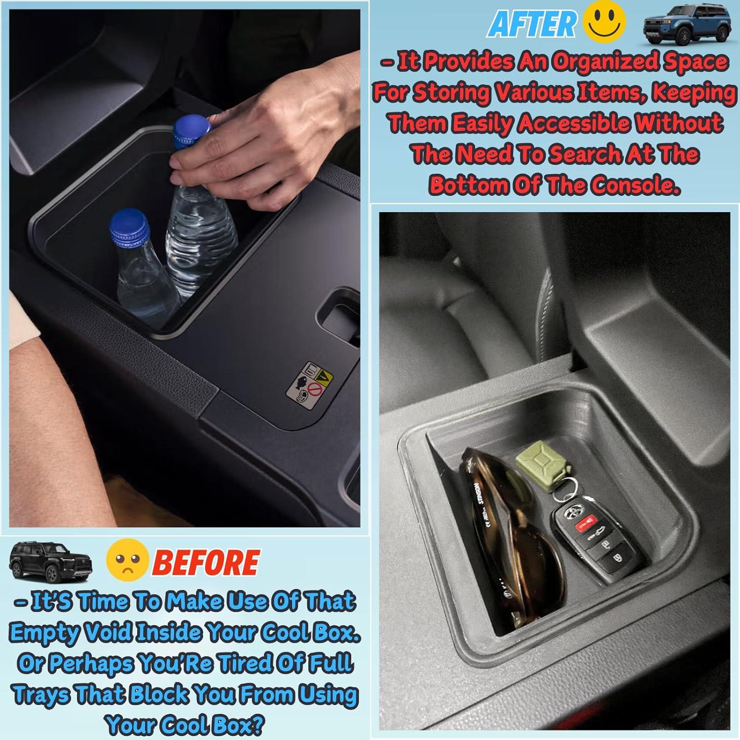 Bandeja Organizador Cool Box Qlhshop para Toyota Land Cruiser Prado 250 y Lexus GX 550