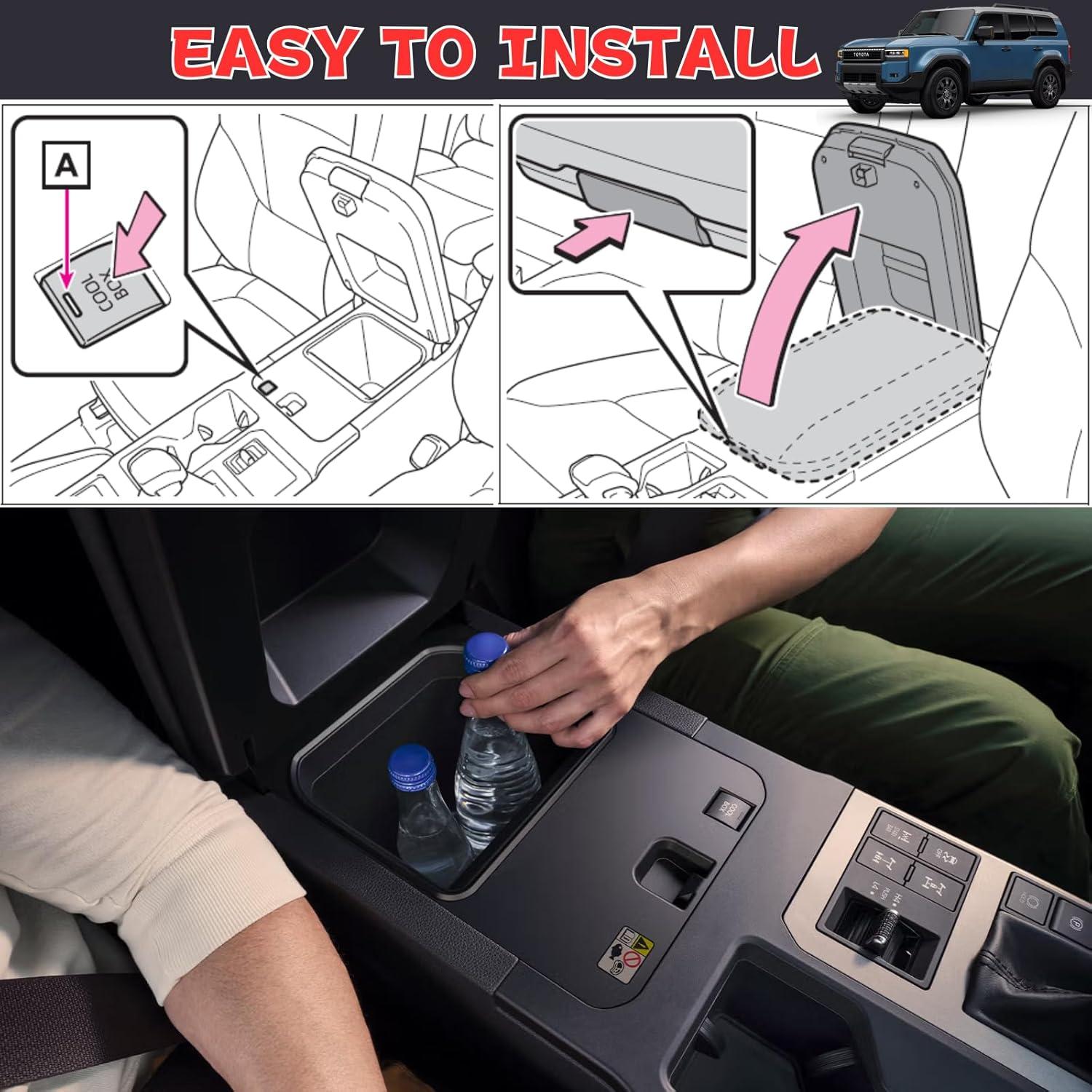 Bandeja Organizador Cool Box Qlhshop para Toyota Land Cruiser Prado 250 y Lexus GX 550