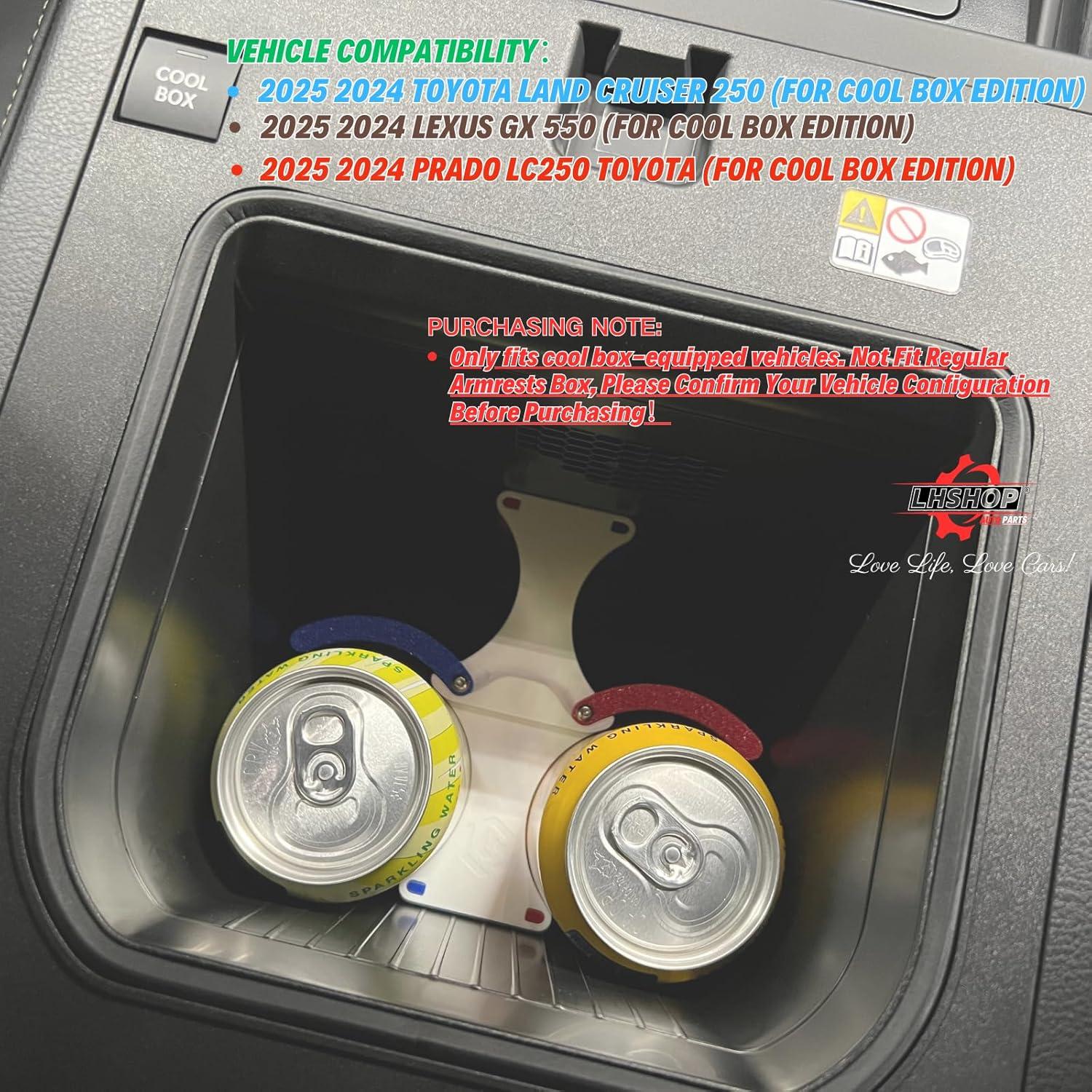 Bandeja Organizador Cool Box Qlhshop para Toyota Land Cruiser Prado 250 y Lexus GX 550
