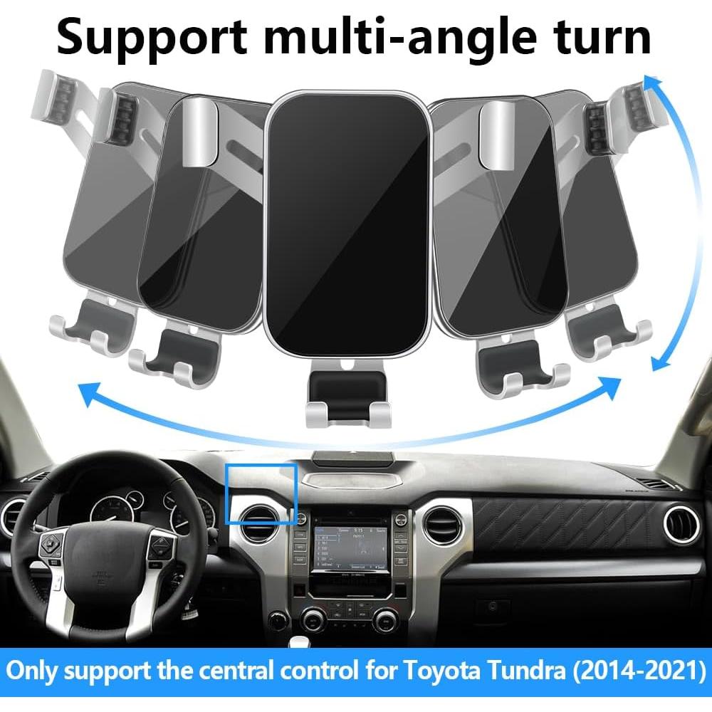 Soporte para Teléfono de Auto LUNQIN para Toyota Tundra 2014-2021